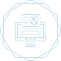 Online Resume Vector Icon