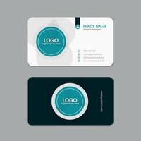 Professional business card, Printable horizontal and Vertical double sided corporate visiting card template vector