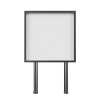 em branco Painel publicitário. 3d render png