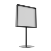 blank billboard. 3d render png