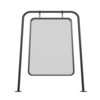 blanco aanplakbord. 3d geven png