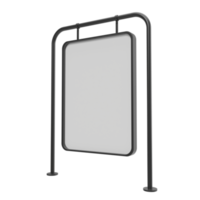 blanco aanplakbord. 3d geven png