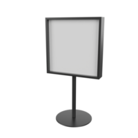 blanco aanplakbord. 3d geven png