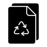 An amazing vector design of paper recycling in modern style, premium icon