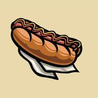 hot dog food vector