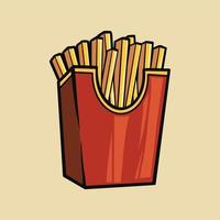 potato sticks food vector