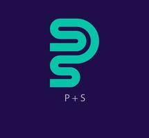 P and S letter combination continuous line logo. Unique design. Creative typography logo template. vector. vector