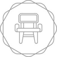 icono de vector de silla