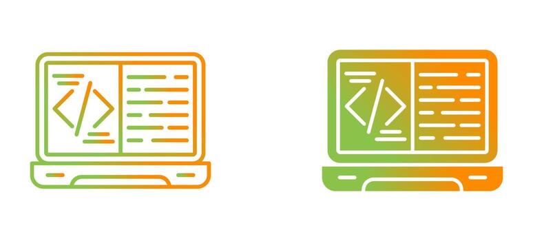 icono de vector de codificación