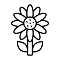 A beautifully designed vector of sunflower, an attractive icon of sunflower