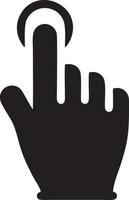 Hand icon symbol vector image. Illustration of the isolated finger hand touch human design. EPS 10