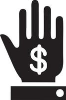 Hand icon symbol vector image. Illustration of the isolated finger hand touch human design. EPS 10