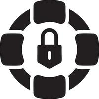 Lock security icon symbol vector image. Illustration of the key secure access system vector design. EPS 10