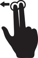 Hand icon symbol vector image. Illustration of the isolated finger hand touch human design. EPS 10