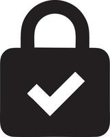 Lock security icon symbol vector image. Illustration of the key secure access system vector design. EPS 10