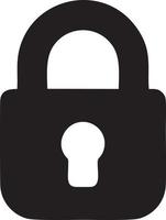 Lock security icon symbol vector image. Illustration of the key secure access system vector design. EPS 10