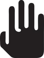 Hand icon symbol vector image. Illustration of the isolated finger hand touch human design. EPS 10