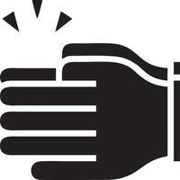 Hand icon symbol vector image. Illustration of the isolated finger hand touch human design. EPS 10