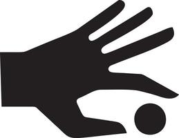 Hand icon symbol vector image. Illustration of the isolated finger hand touch human design. EPS 10