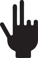 Hand icon symbol vector image. Illustration of the isolated finger hand touch human design. EPS 10