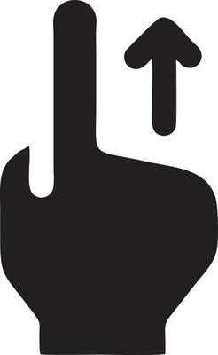 Hand icon symbol vector image. Illustration of the isolated finger hand touch human design. EPS 10
