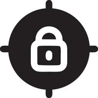 Lock security icon symbol vector image. Illustration of the key secure access system vector design. EPS 10