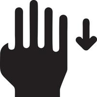 Hand icon symbol vector image. Illustration of the isolated finger hand touch human design. EPS 10