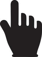 Hand icon symbol vector image. Illustration of the isolated finger hand touch human design. EPS 10