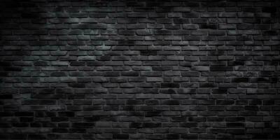 black brick wall dark background photo