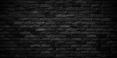 black brick wall dark background photo