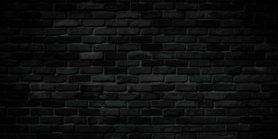 black brick wall dark background photo