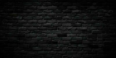 black brick wall dark background photo