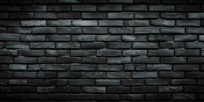 black brick wall dark background photo