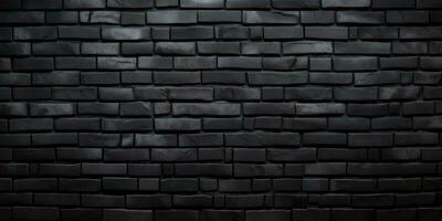 black brick wall dark background photo