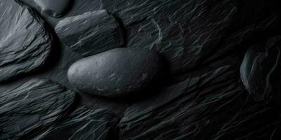 Black Stone Texture Background photo