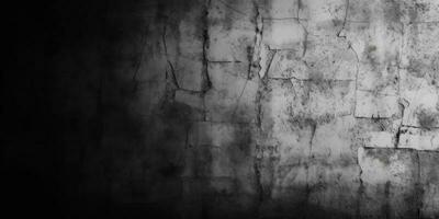 Black concrete stone wall background grunge textured photo