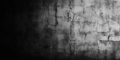 Black concrete stone wall background grunge textured photo