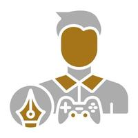 juego diseñador masculino vector icono estilo