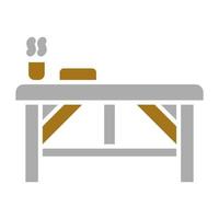 Spa Bed Vector Icon Style