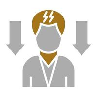 Lower Stress Levels Vector Icon Style