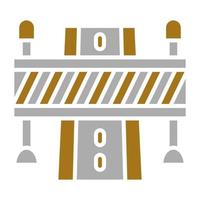 Road Block Vector Icon Style