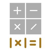 Mathematics Vector Icon Style
