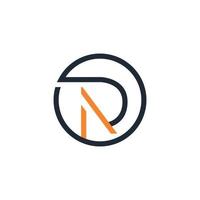 NP pn n and o Logo design vector