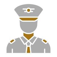 Male Captain Vector Icon Style