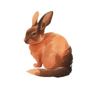 Vintage Watercolor Rabbit png