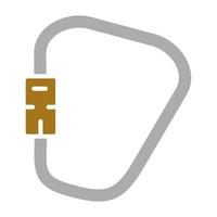 Carabiner Vector Icon Style