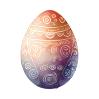 Aquarell Ostern Ei Blumen png