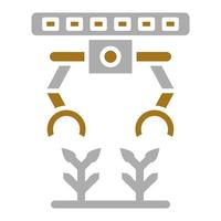 agrícola robot vector icono estilo