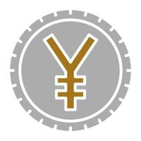 Chinese Yuan Vector Icon Style
