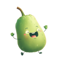 mignonne content chayote personnage png